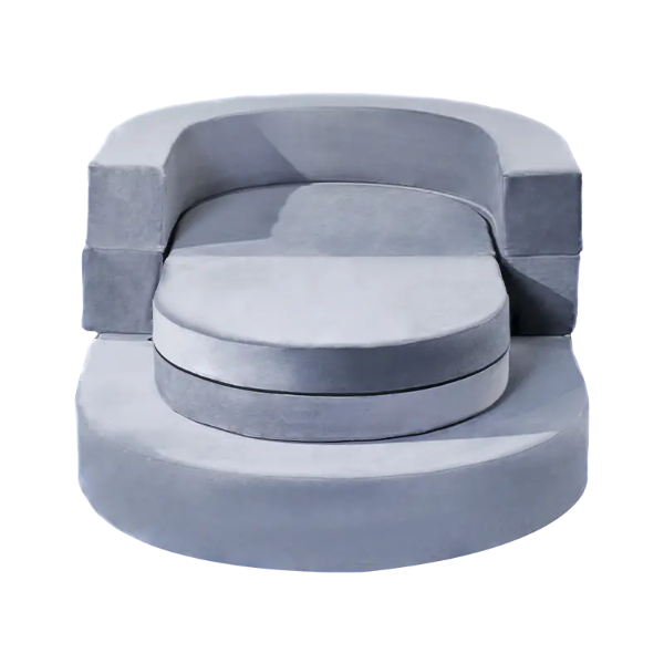 Manufacturing a Round One Seater Sofa involves coordinating foam structure, upholstery, compression, and internal support to support consistent shape recovery.