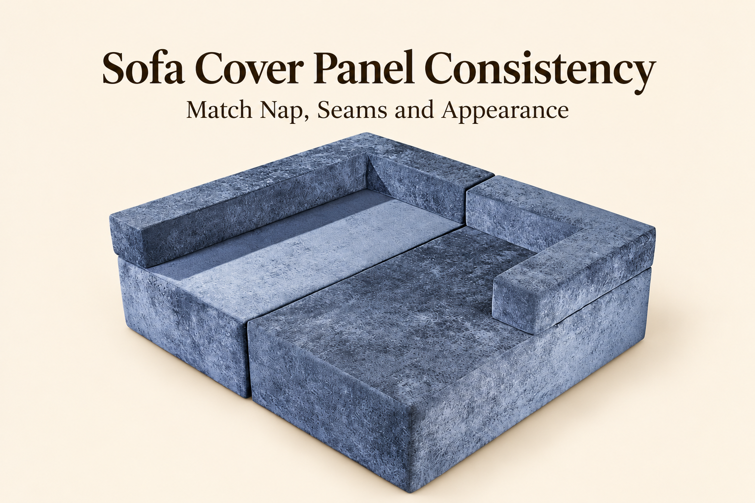 All-Foam Sofa Cover Panels & Appearance Consistency editorial cover with the corresponding website product and a clear English topic heading.